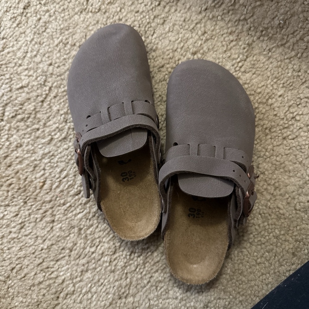 Birkenstock Kids Brown Moccasins